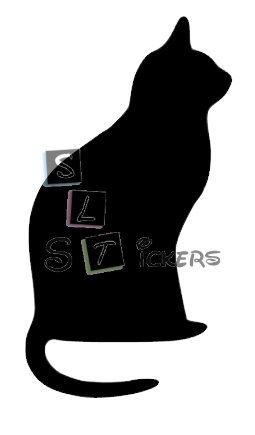 Chat Assis De Profil Animaux Chats Sltstickers