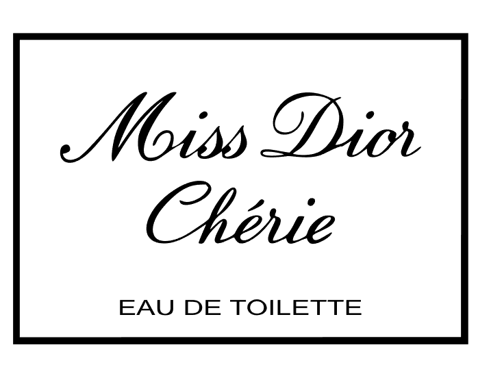 Étiquette Miss Dior Chérie eau de toilette