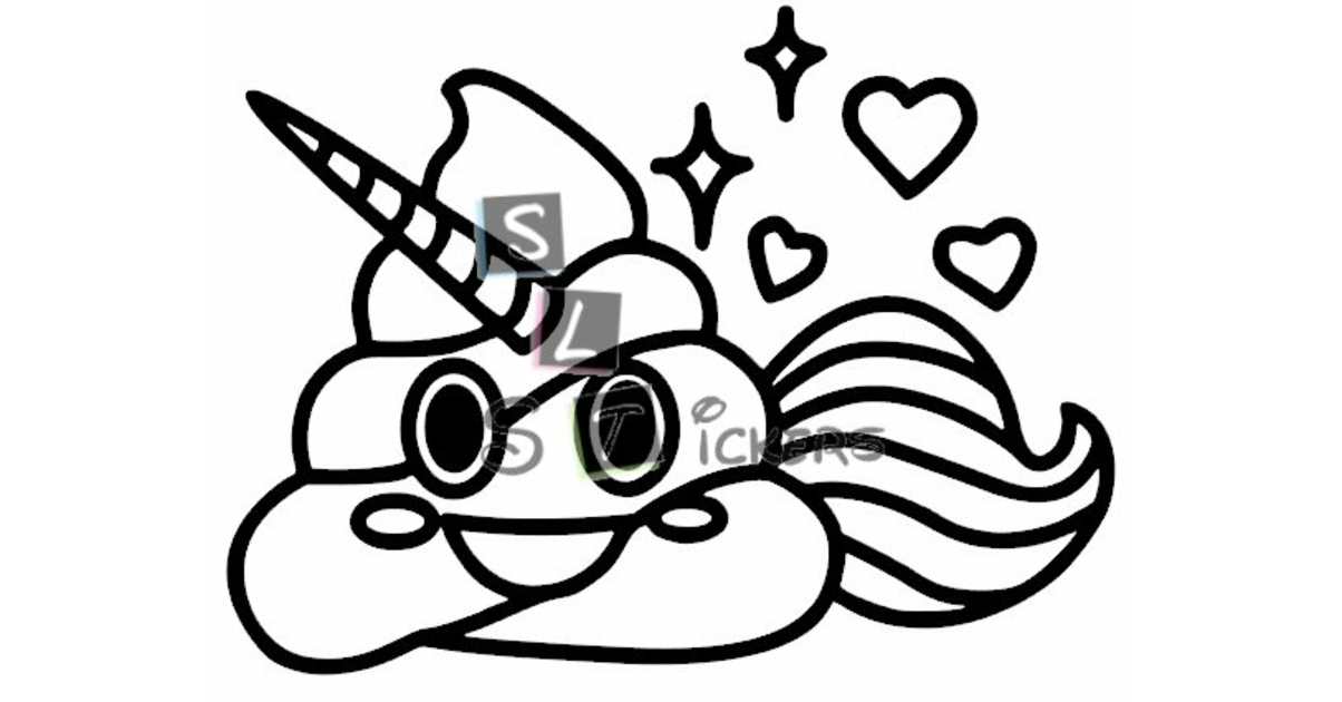 Licorne poop - Divers - SLTStickers