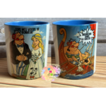 pot à crayons bleu mariage