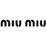 Logo Miu Miu noir sur fond blanc