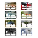 Planche de motifs pour sticker de carte bancaire
