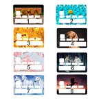 Planche de motifs pour sticker de carte bancaire