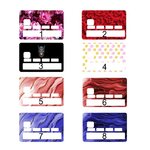 Planche de motifs pour sticker de carte bancaire