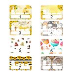 Planche de motifs pour sticker de carte bancaire