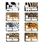Planche de motifs pour sticker de carte bancaire