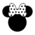 Visuel Minnie avec un nœud à pois