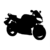 Visuel noir et blanc d’un motif de moto