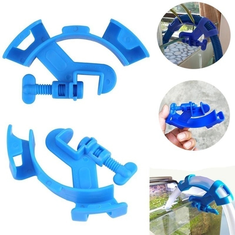 Wchiuoe Support de tuyau d'aquarium, support de tuyau d'eau de filtration  5PCS, aquarium pour tuyau d'eau de 12/16 mm pour réservoir de pêche en  verre de 12,5 mm 