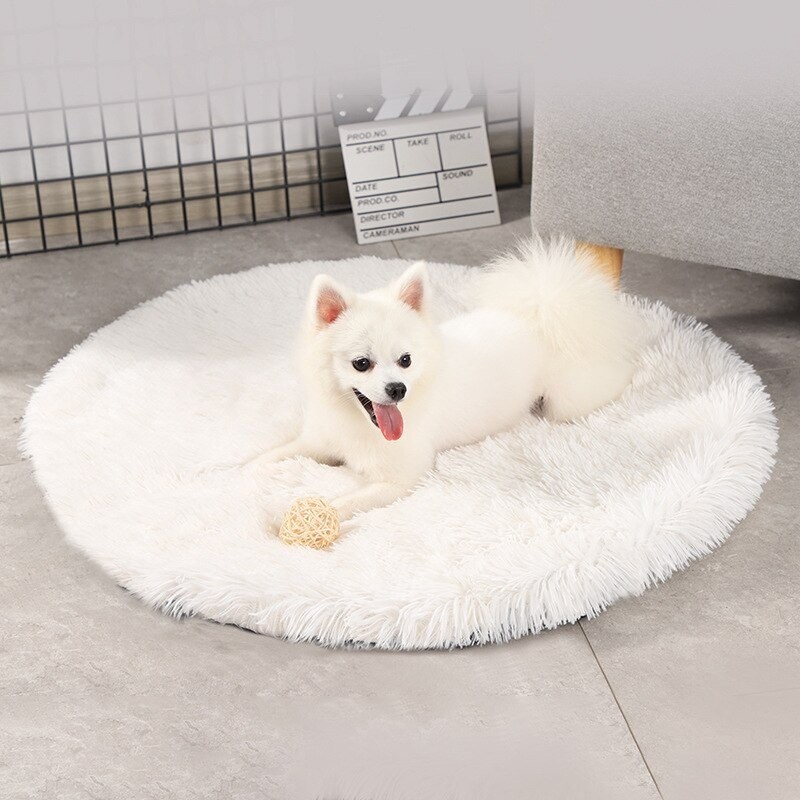 Coussin-rond-chat-Tapis-rond-chien-Coussin-luxe-pour-chat-Couchage-chaud-pour chien