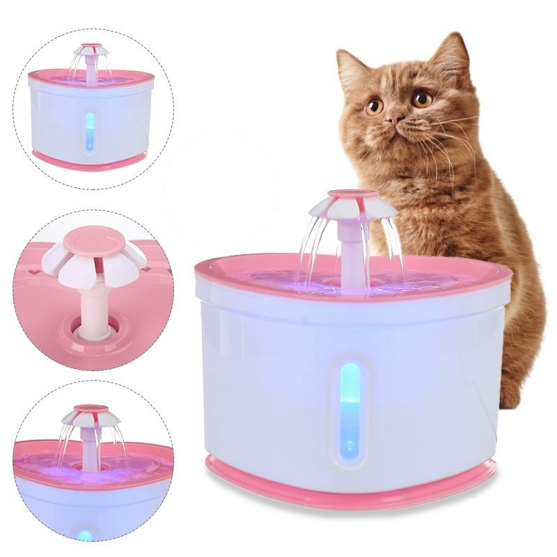 Fontaine-a-eau-cœur-pour-chat-Distributeur-eau-automatique-chat-Saint-valentin-chat