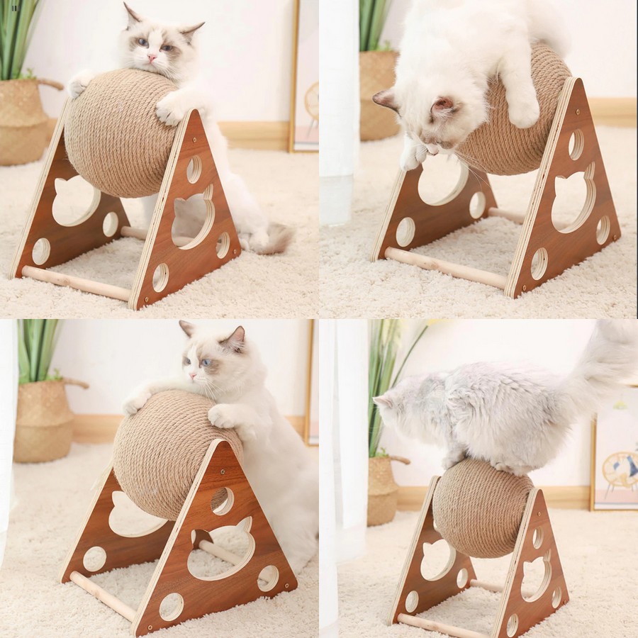 Balle-griffoir-pour-chat-Griffoir-bois-sisal-pour-chat-Balle-sisal-Petit-griffoir-pour-chaton