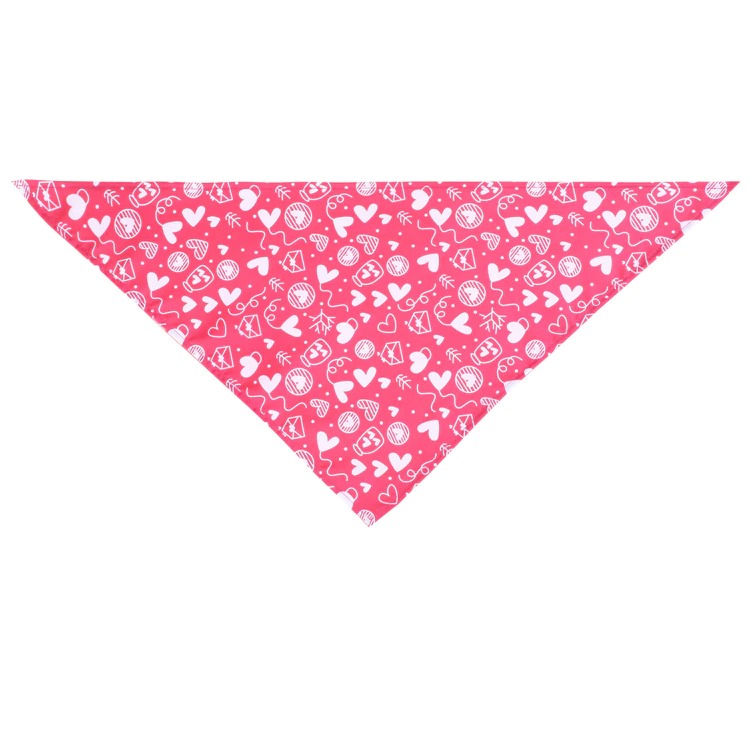 Bandana-saint-valentin-pour-chien-Bandana-coeur-pour-chat-Foulard-cœurs-pour-chiot