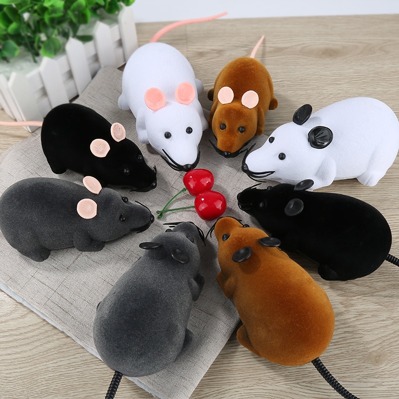 Souris radiocommandée - Pour Chats et Chiens - Avec télécommande - Jouets  pour chats 