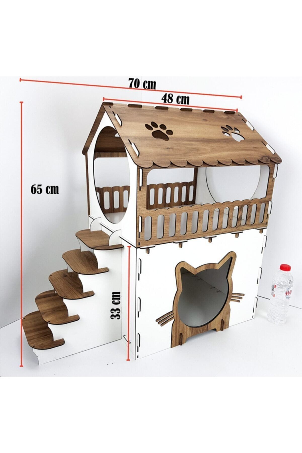 Maison-etage-pour-chat-Cabane-en-bois-chat-Couchage-original-pour-chats-Jouet-pour-chat-d-interieur