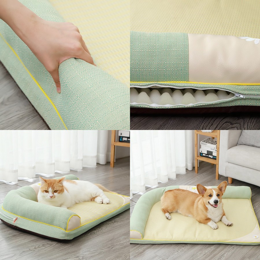 Couchage-auto-rafraichissant-orthopedique-pour-chat-Camape-d-ete-pour-chien-Couchage-d-angle-rafraichissant-pour-chat-et-chien