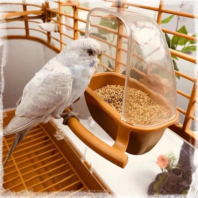 Mangeoire à oiseaux pour cage, mangeoire à oiseaux sans désordre, récipient  automatique en acrylique Parrot Porte-nourriture Mangeoire pour oiseaux Cage  d'animaux Porte-nourriture d'eau pour perroquet Pa