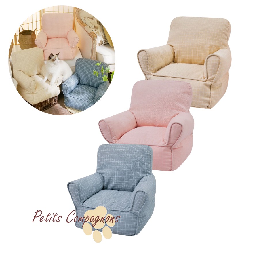 Fauteuil damier pour chats et chiens - Petits Compagnons