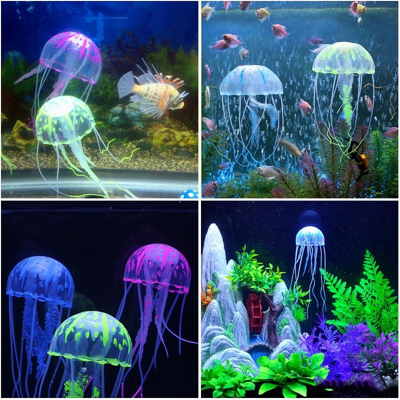 Meduse-aquarium-Decoration-fluo-aquarium-Decoration-lumineuse-aquarium
