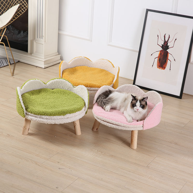 Canape-design-pour-chien-Fauteuil-luxe-pour-chat-Sofa-en-bois-pour-animaux