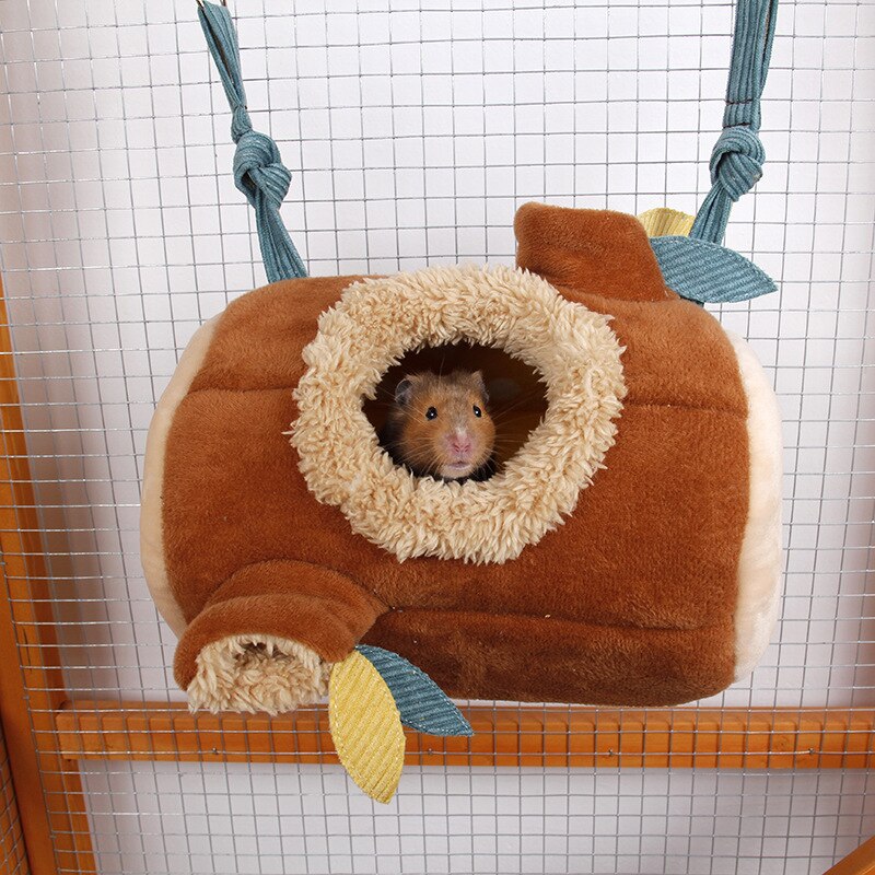 Ensemble-accessoires-cage-rongeurs-Lot-de-couchage-peluche-et jouets-pour-rongeur-Nid-et-tunnel-de-jeu-pour-hamster