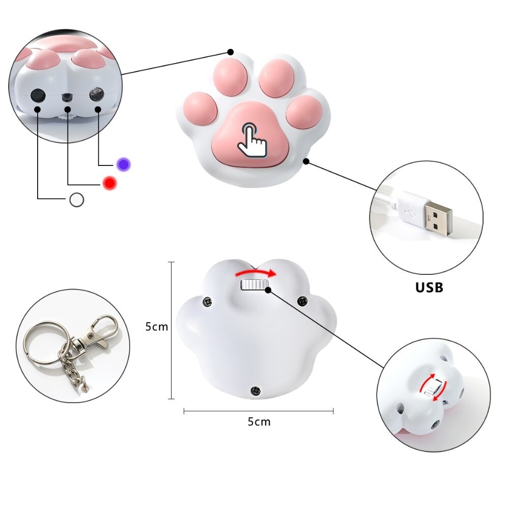 Pointeur-laser-usb-pour-chat-Jouet-laser-plusieurs-motifs-pour-chat-Jouet-interactif-led-porte-cles-pour-chats