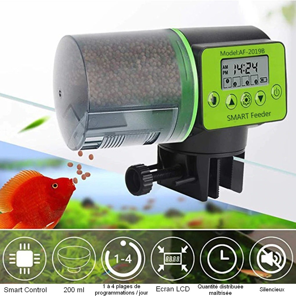 Feeder distributeur de nourriture pour Aquarium - Mes Petits