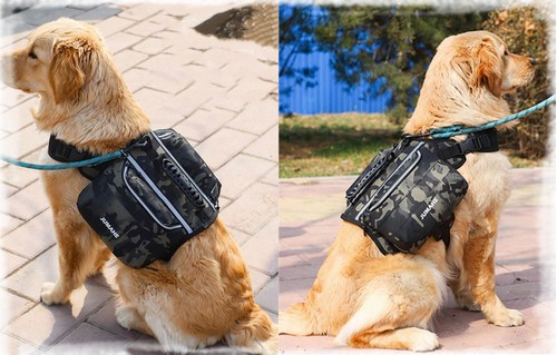 Harnais de sac à dos pour chien, modèle militaire, harnais pour