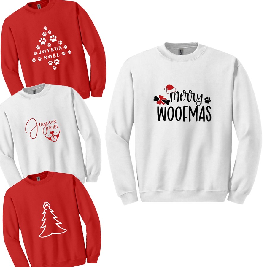 Pull de Noël mixte personnalisé PetsLove