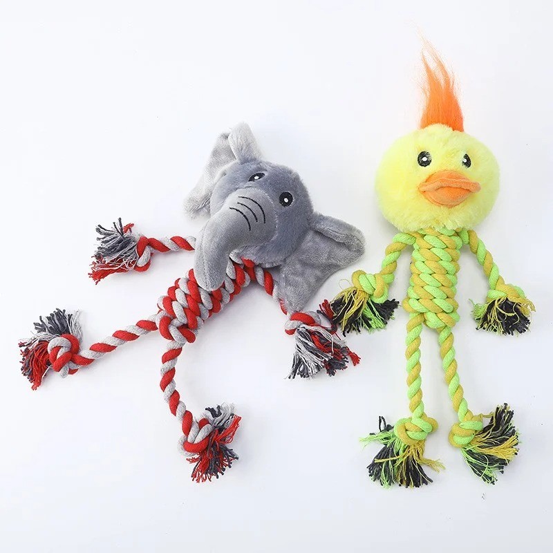 Grande-peluche-comique-pour-chien-Animal-en-peluche-avec-corde-pour-chien-Jouet-resistant-original-pour-chiens