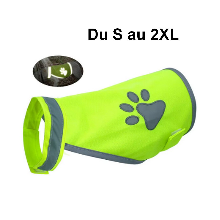 Gilet de sécurité réfléchissant pour chiens Petits Compagnons