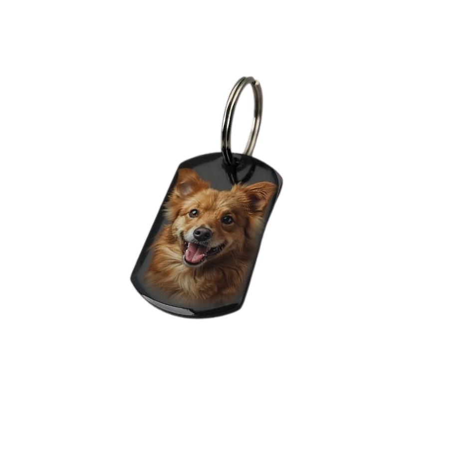 Porte-cle-photo-texte-chien-Porte-cles-personnalise-photo-chat-porte-clef-rare-photo-animal-compagnie
