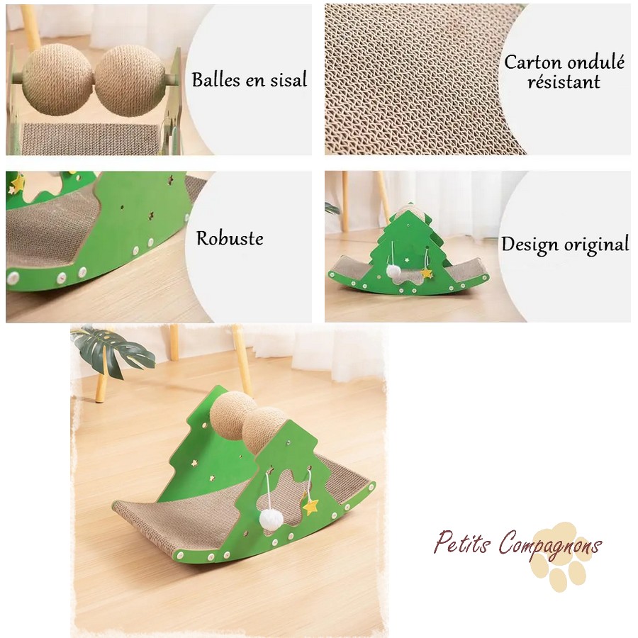 Griffoir-couchage-noel-pour-chat-Planche-a-griffer-avec-balle-noel-pour-chat-Cadeau-sapin-noel-pour-chats
