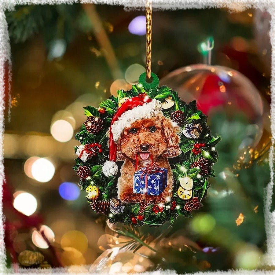 Suspension-sapin-noel-chiens-Decoration-noel-special-chien-Ornement-personnalise-noel-chien