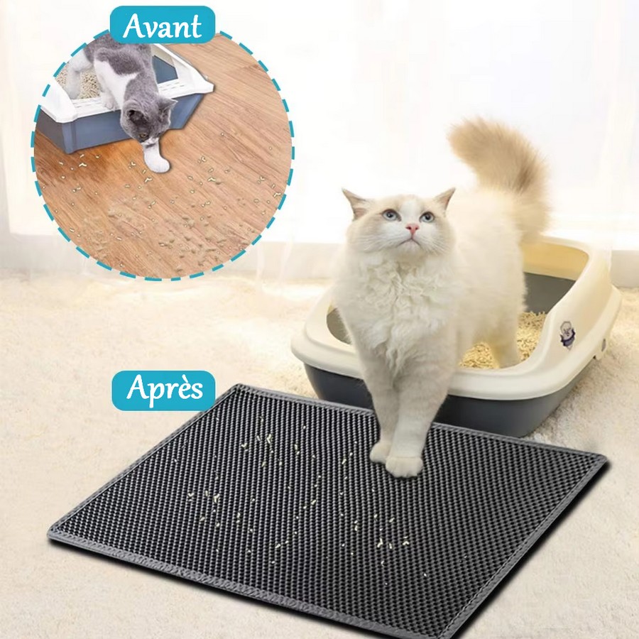 Tapis-sortie-litiere-chat-multifonction-Astuce-economie-de-litiere-chats-Tapis-litiere-chat-grande-taille