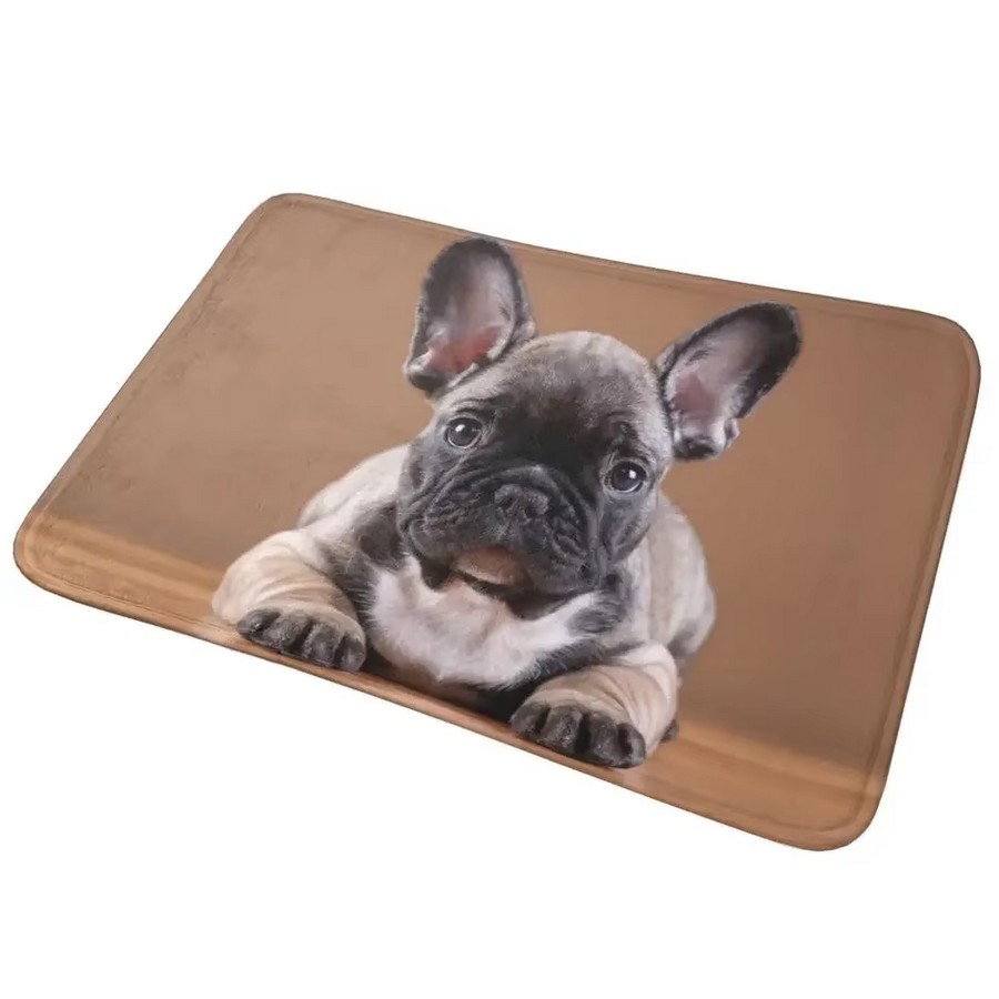 Tapis-salle-de-bain-chien-bouledogue-Tapis-cuisine-motif-bouledogue-francais-Tapis-d-entree-photo-bouledogue