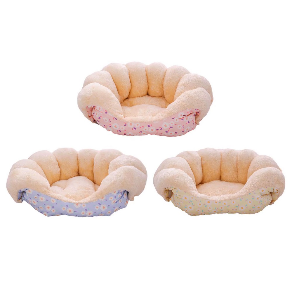 Niche-3-en1-pliable-pour-chien-Couchage-modulable-apaisant-pour-chat-Panier-en-peluche-multi-position-pour-animaux-de-compagnie