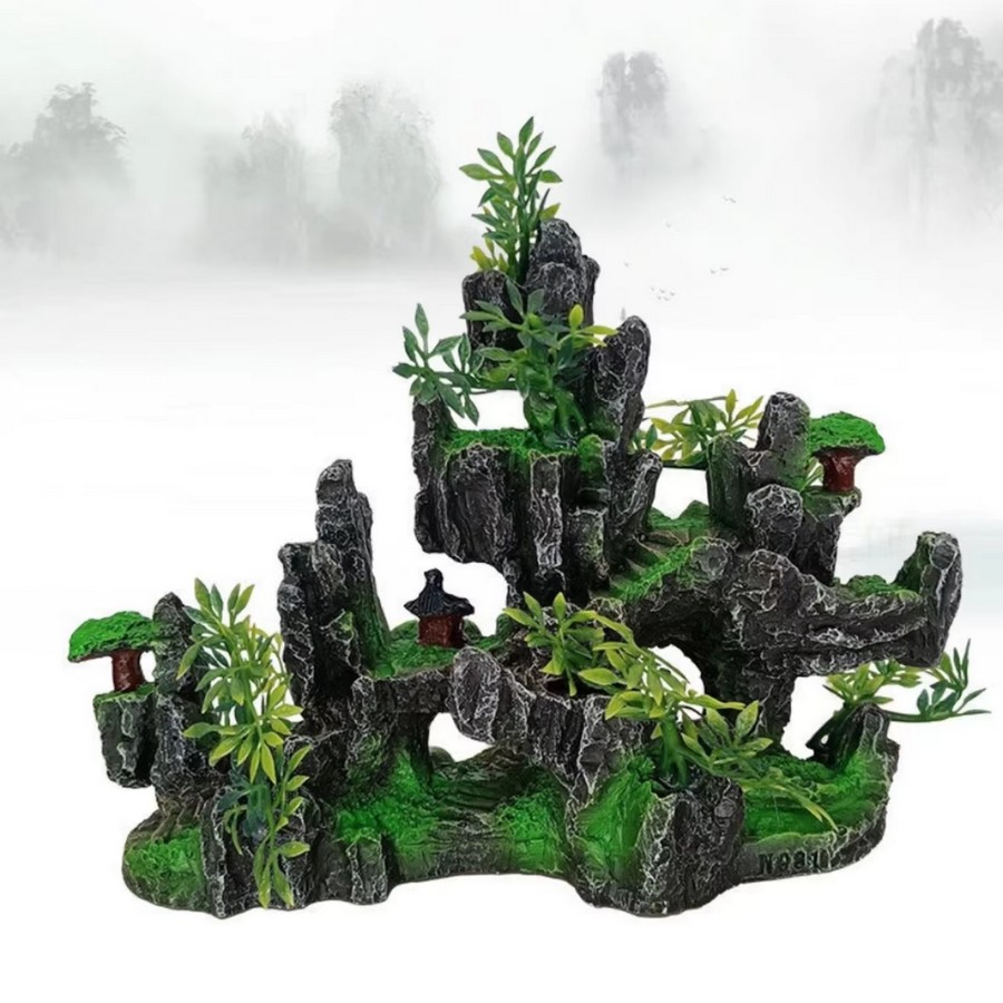 Montagnes-pour-aquarium-Décoration-montagneuse-pour-aquarium-Montagne-en-resine-pour-aquarium