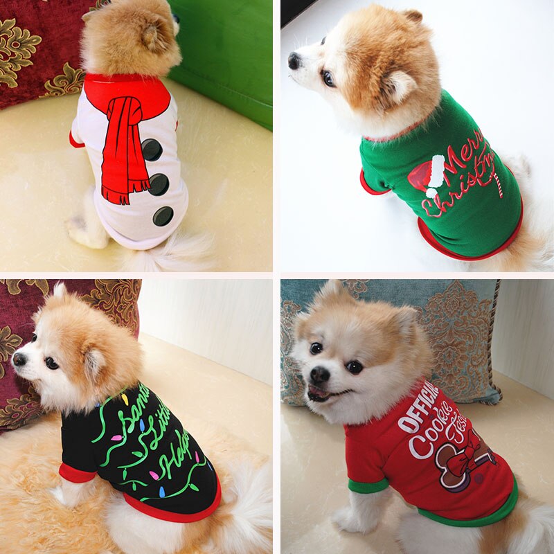 Veste Aux Couleurs De Noel Pour Chien Et Chat Petits Compagnons