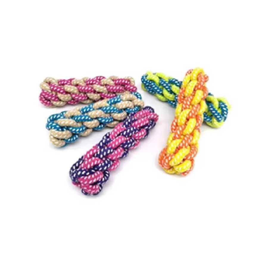 Bâton en corde multicolore