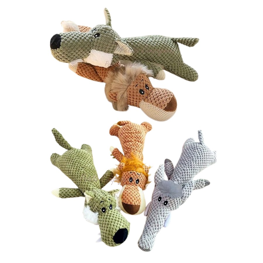 Grande peluche sonore pour chien