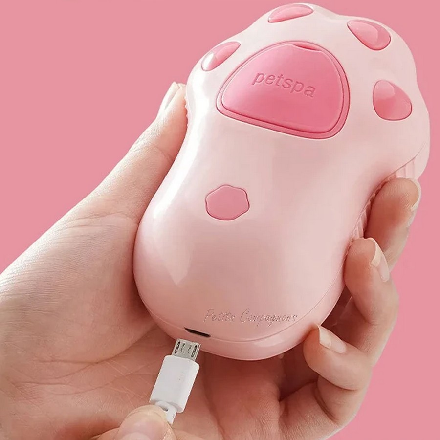 Brosse-vapeur-sans-fil-pour-animaux-Brosse-vapeur-apaisante-chat-Brosse-vapeur-usb-pour-chien