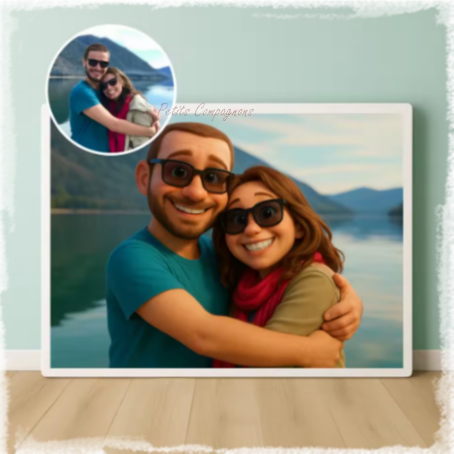 Caricature-photo-personnalisee-Affiche-caricature-cartoon-Tableau-photo-caricature