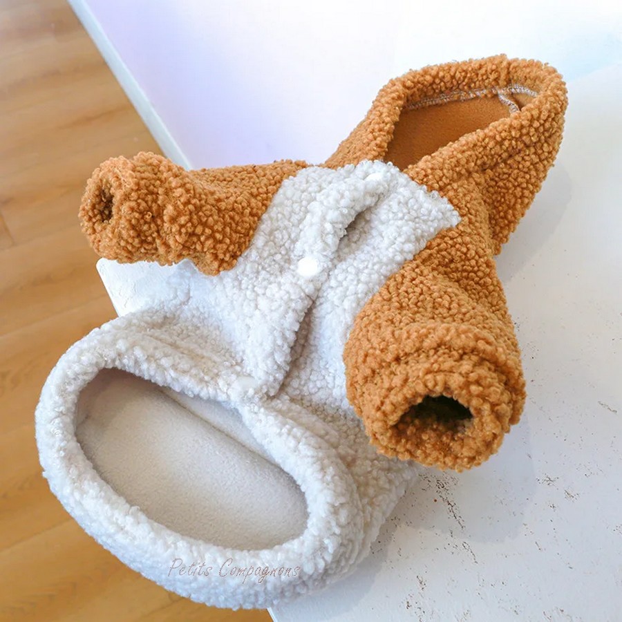 Vêtement-chaud-confortable-pour-chien-Manteau-en-peluche-pour-chien-Doudoune-hiver-chien