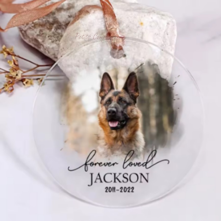 Decoration-photo-sapin-de-noel-Suspension-personnalisee-photo-chien-Cadeau-personnalise-chien