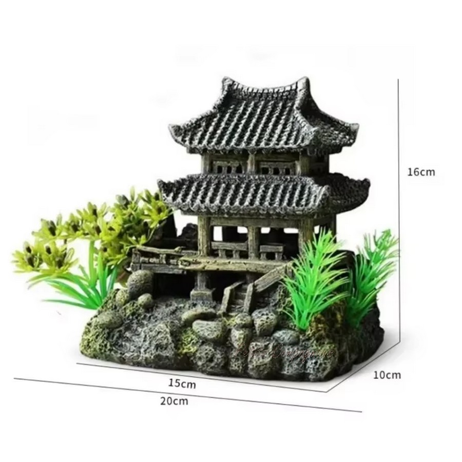 Decoration-maison-zen-aquarium-Maison-resine-pour-aquarium-Decoration-temple-pour-aquarium