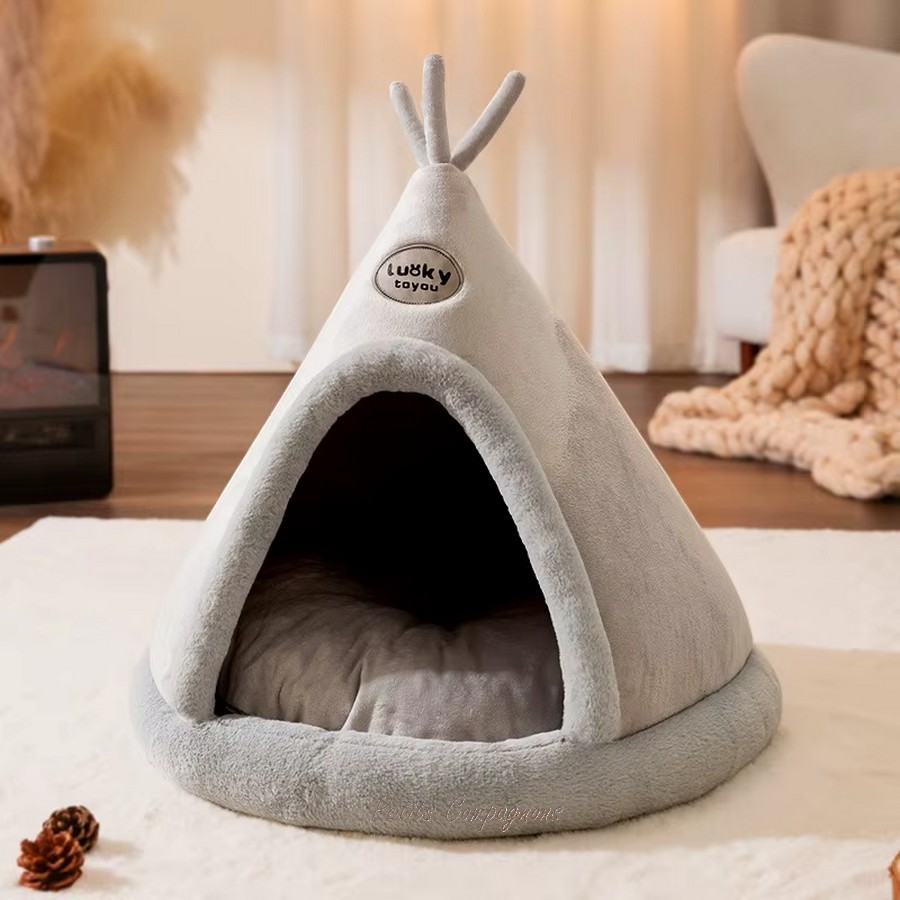 Tipi-hiver-pour-animaux-Tente-hiver-chat-d-interieur-Tipi-original-pour-chien