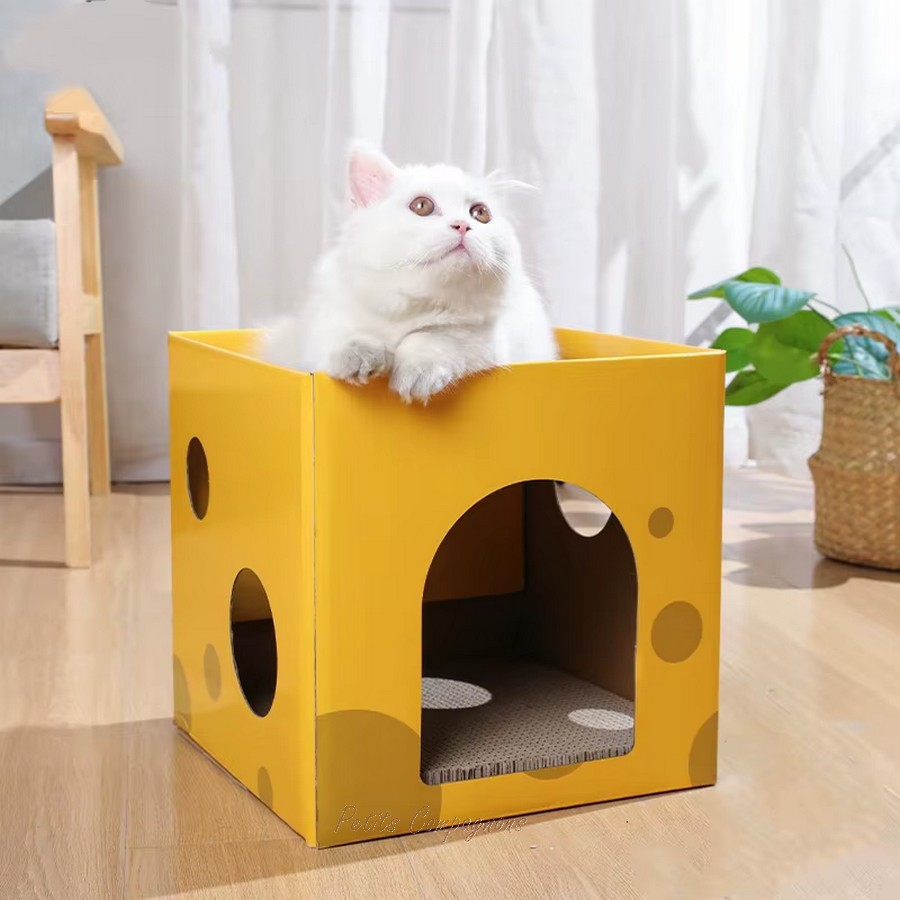 Maison-en-carton-pour-chat-Jouet-en-carton-pour-chats-Cabane-en-carton-pliable-pour-chat