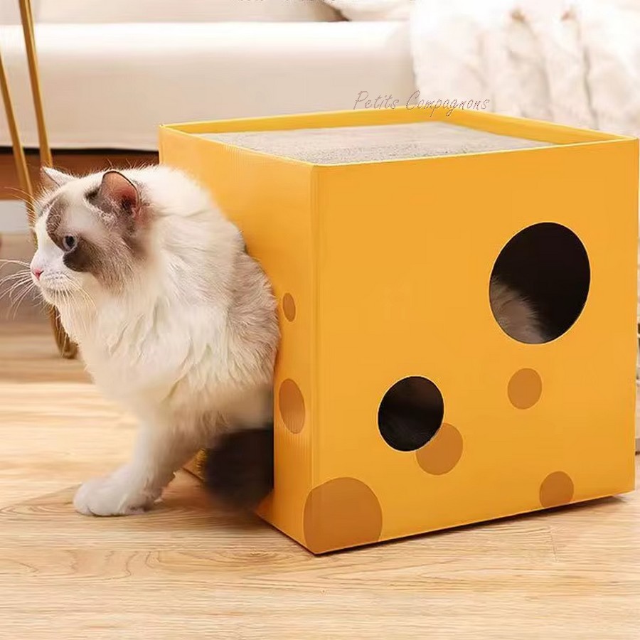 Maison-en-carton-pour-chat-Jouet-en-carton-pour-chats-Cabane-en-carton-pliable-pour-chat