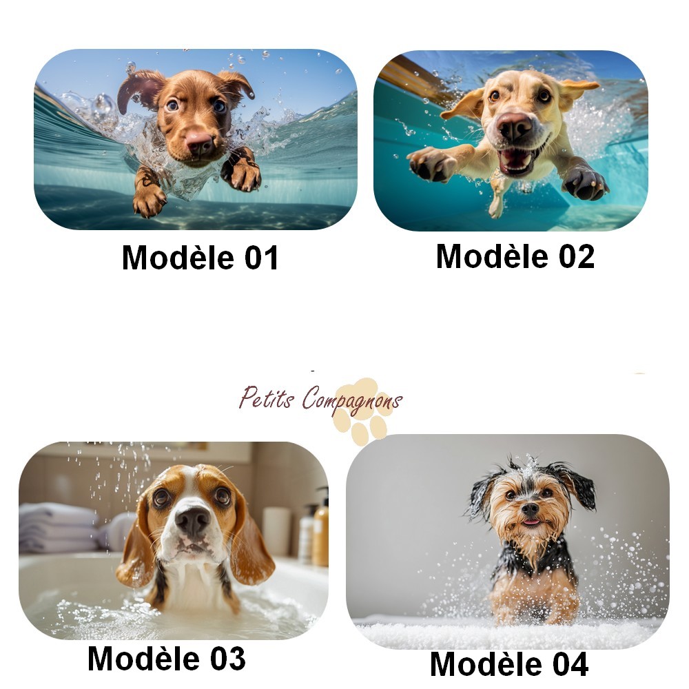 tapis-bain-imprime-chien-drole
